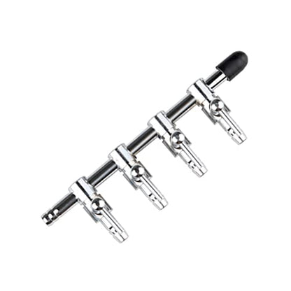 Aquarium Air Valve 4 Way Inline Manifold Air Flow Pump Tubing Splitter Lever Control Valve 4-Pack
