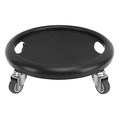 Wheel,360 Degrees Swivel Core Coaster Abdominal Strength Workout Trainer for Home Gym Fitness Waist Strength Trainer (Black)