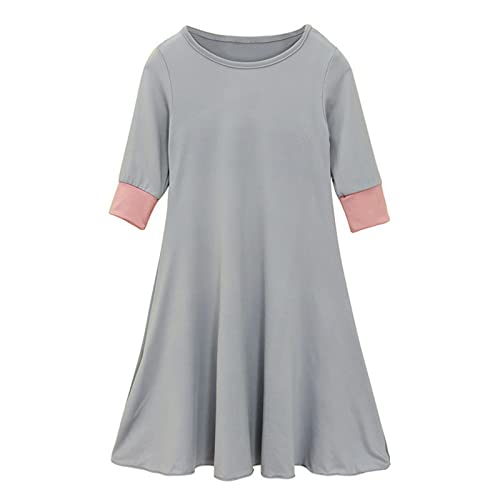 Kids Prayer Dress Muslim Clothes Outfits for Toddler Girls Long Sleeve Abaya with Hijab Two Piece Maxi Islamic Set - color: Grey, size: 18-24 Months