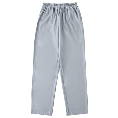 Men's Muslim Arab Middle East Pant Cotton Loosestyle Afghan Pants Men Muslim Arab Middle Pants with Waist Elastic - color: Grey, size: Medium