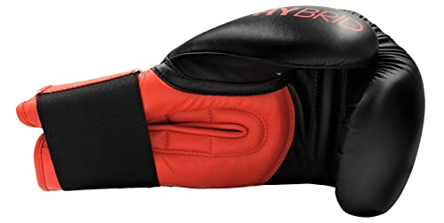 Adidas Hybrid 100 Boxing Gloves – Adult Boxing Gloves for Sparring, Training & Heavy Bag – Kickboxing Gloves for Women & Men - size: 12 oz