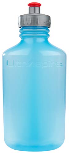 Ultraspire x UltraFlask 550 Hybrid Running Water Bottle - Ultra Squeezable, Soft and Comfortable, BPA and PVC Free, Made in the USA - color: Luminous Blue