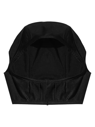 Wrestling Hair Cover Cap | Universal Fit for Any Headgear for Grappling, Wrestling, Judo & Jiu Jitsu/BJJ - color: Black