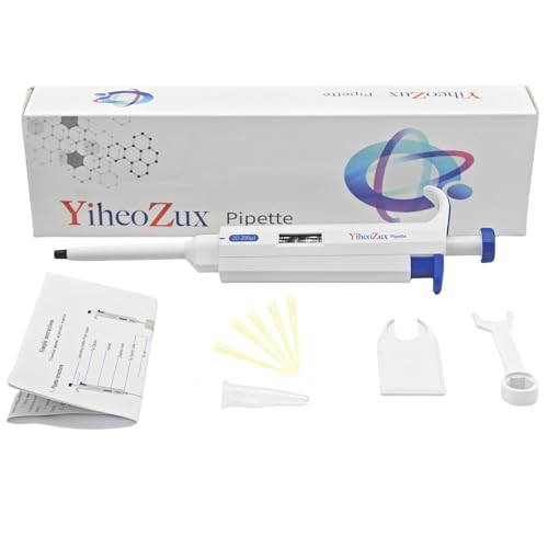 High-Precision Adjustable Single Channel Pipettor 20-200ul for Laboratory | High Accuracy, Manual Variable Volume Micropipette Compatible with Molecular Biology and Cell Culture Research - size: 20-200ul