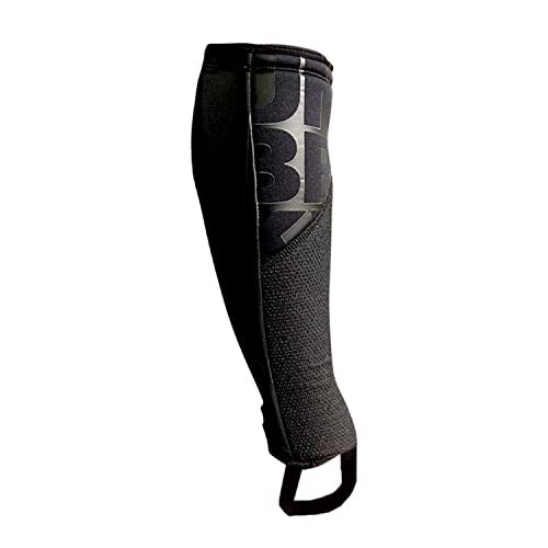 Unbrokenshop.com UNBROKENSHOP Shin Sleeves Pro Black 7mm Neoprene, Weightlifting, Deadlift, Rope Climb, Box Jumps for Men and Women, Single - size: Large-X-Large