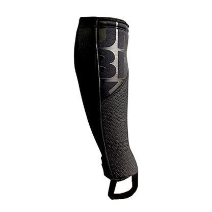 Unbrokenshop.com UNBROKENSHOP Shin Sleeves Pro Black 7mm Neoprene, Weightlifting, Deadlift, Rope Climb, Box Jumps for Men and Women, Single - size: Large-X-Large