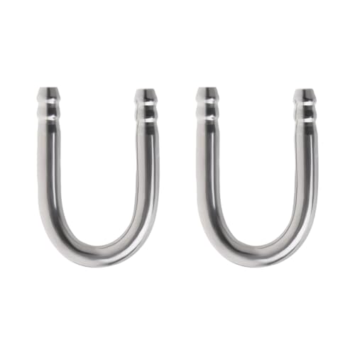 2 Pcs Stainless Steel Aquarium U Shape Tubes Fish Tank CO2 Diffuser Tubes Aquarium Air Pump Connectors for Aquarium Connecting Air Line