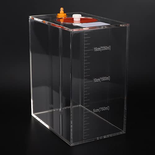 Transparent Acrylic Dosing Pump Store Reservoir Titration Tank Aquarium Sturdy Durable with Scale for Aquarium Reef Tank 2.5L 4.5L Capacity (DT-25 2.5L) - size: DT-25 2.5L