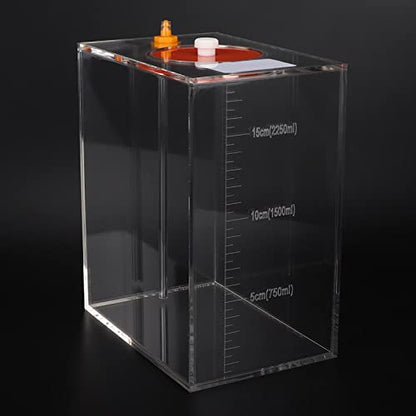 Transparent Acrylic Dosing Pump Store Reservoir Titration Tank Aquarium Sturdy Durable with Scale for Aquarium Reef Tank 2.5L 4.5L Capacity (DT-25 2.5L) - size: DT-25 2.5L