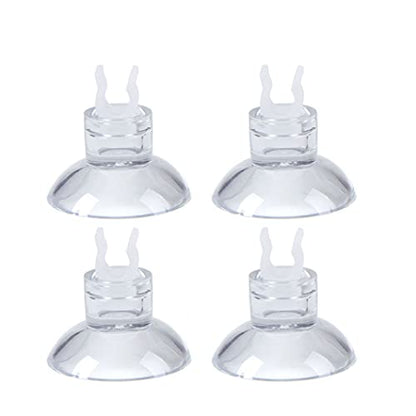 4pcs Small Aquarium Bio Sponge Filter, Up to 5 Gallon | With Suction Cups, Check Valves, For 5 Gal, 10 Gal, 20 Gal, Breeding Fry Betta Shrimp Fish Tank