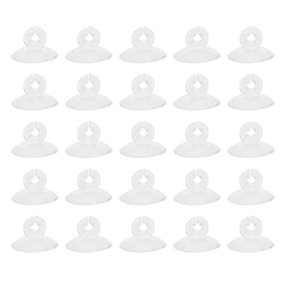 Hose Holder 25pcs Accessories Suckers Cup Fixing Air Rubber Professional Fish Holders Cups Clear Transparent for Clamps Hose Tank Aquarium Tube Holder Water Tubing Clip Clips