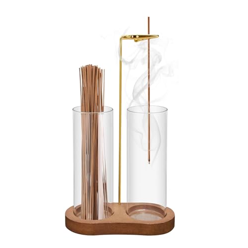 2-in-1 Incense Holder for Sticks: Incense Burner with Ash Catcher