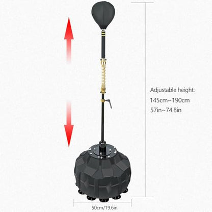 INNOLIFE Boxing Fast Respond Speed Bar Heavy Duty Punching Equipment Adjustable Height from 57"~74.8" Boxing Skills Training Free Standing