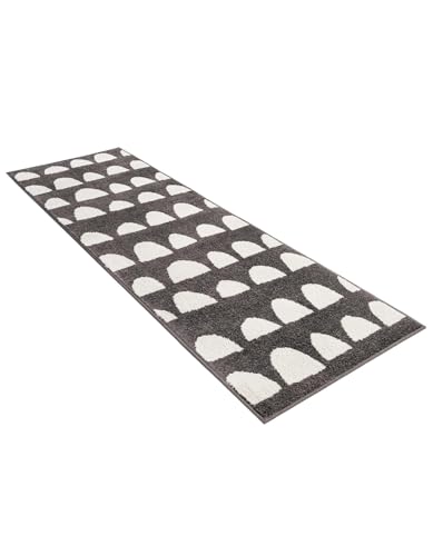 Rugs.com Whimsy Kids Collection Rug – 6 Ft Runner Dark Gray Medium-Pile Rug Perfect for Hallways, Entryways - color: Dark Gray, size: 2' x 6' Runner