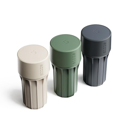 Staze Air Tight Smell Proof Container (148ml) – Vacuum Seal Jar - Waterproof Food Storage Canister, Portable Small Smell Proof Jar for Coffee, Herb, Spice & Gummies - (CAMO TRIO) - color: CAMO TRIO