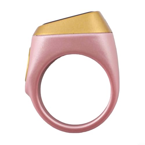 IQibla Smart for Zikr Ring with Digital Counter, Vibration Reminder, for OLED Display, 40mAh and Prayer Time Alerts for Muslims, Black(20mm pink) - size: 20mm pink