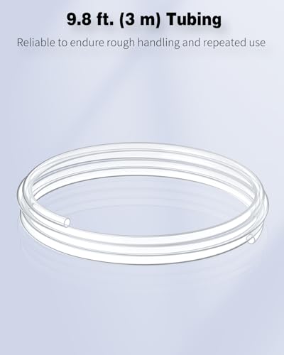Pawfly 9.8 Feet Aquarium Airline Tubing, ID 1/2" Clear PVC Flexible Plastic Tube for Aquarium Garden Pond Fountain - size: 1/2" ID, style: 9.8 Feet