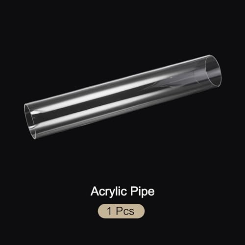 18" Clear Plastic Rigid Pipe 74mm ID x 80mm OD (2.9" ID x 3.125" OD) Acrylic Round Tubing, [for Plumbing, Hydraulics, Aquarium] - size: 2.9" x 3.125"