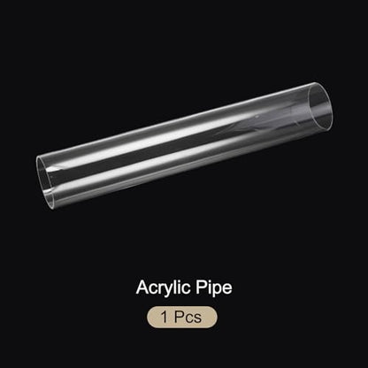 18" Clear Plastic Rigid Pipe 74mm ID x 80mm OD (2.9" ID x 3.125" OD) Acrylic Round Tubing, [for Plumbing, Hydraulics, Aquarium] - size: 2.9" x 3.125"