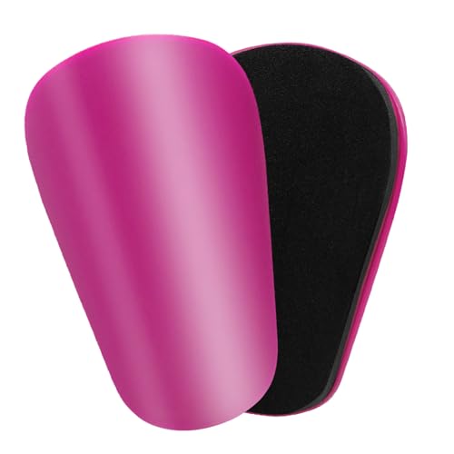Extra Mini Soccer Shin Guards for Toddler, Kids, Youth & Adults | Ultra Lightweight Insert Small Shin Pads, Boys Girls Men Women, Shock-Absorbing Protection, 3.7×2.4 In, Training & Matches - color: Pink