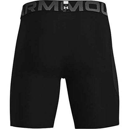 Under Armour Men's Armour Heatgear Compression Shorts - color: Black (001)/Pitch Gray, size: Small
