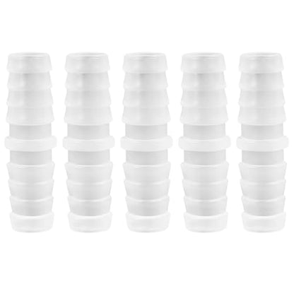 5-Pack 3/8" Barbed Fitting, Universal | Plastic Barbed fitting; for air, water, fuel lines; fits aquarium, water pump, irrigation systems - size: 3/8