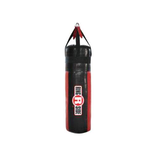 Ringside Apex Heavy Bag, Punching Bag for Boxing Training and Workout, 100 lbs, Includes Nylon Straps and Hanging Clip - color: Silver / Black