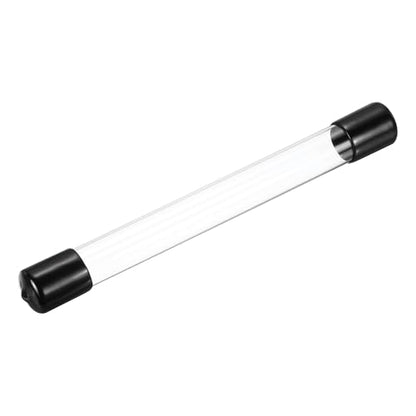 MECCANIXITY Clear Storage Tube 18x20mm Small Plastic Round Tubing with Caps Rigid Bottle Container 200mm/8 Inch for Item Stored - size: 18x20x200mm