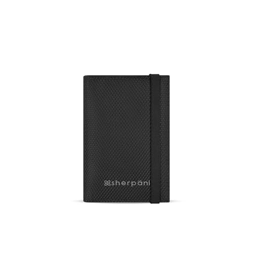 Sherpani Vienna, RFID Blocking Passport Holder, Travel Passport Cover Wallet, Travel Documents Organizer Protector for Women, Travel Gift (Carbon Signature) - color: Carbon - Signature