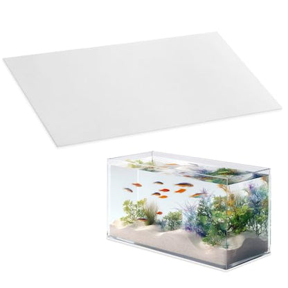 15 x 23 Inch Fish Tank Pad, 6mm Aquarium Leveling Mat, White | Water-Resistant Surface, Easy to Cut, Helps Cushion the Tank Base, Suitable for Aquariums and Terrariums - color: White, size: 15 x 23in