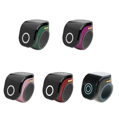 Tasbih Counter Zikr Rings, Portable Touch Smart Tasbeeh, Rechargeable Electronic Digital Tasbih Rings, Finger for Muslims, Prayer, Reminder, Home - color: Purple`