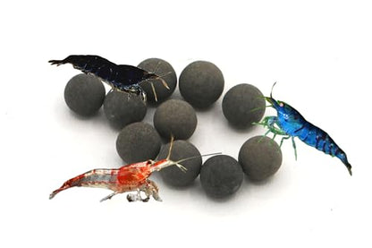 10 Regular Tourmaline Mineral Balls for Betta & Shrimp Freshwater Aquariums | 30+ trace elements • Natural mineral source • Long-lasting • Slow release • Freshwater aquarium mineral media - size: 10 Pack Regular