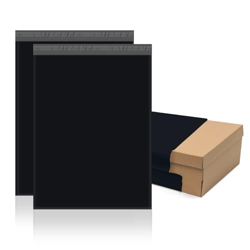Fuxury Poly Mailers 17.7x22" 25 Pcs,XL Shipping Bags for Clothing,Black #10 | Heavy Duty Self Seal Mailing Envelopes,Durable Opaque Packaging Mailers Poly Bag For Large Clothing Business,Boutique&Online - color: Black, size: 17.7x22" 25pcs