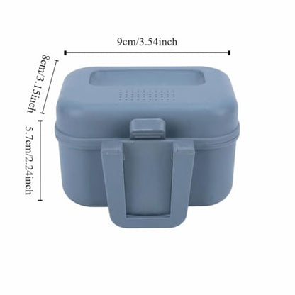 Fishing Bait Boxes - Water Proof Live Bait Container for Shrimp, Portable Bait Holder for Freshwater & Saltwater Fishing (Grey, 3.54×3.15×2.24in)‌
