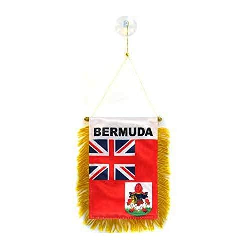 AZ FLAG Bermuda Pennant 4x6 in 100D Polyester Suction Cup - color: Bermuda