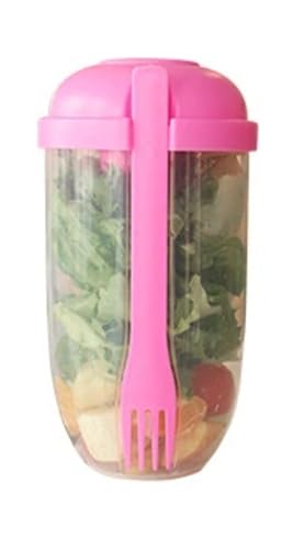Portable Salad Cup - color: Pink