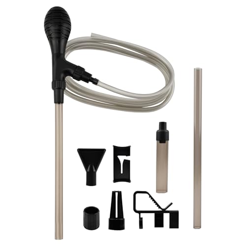 27inch Aquarium Siphon Vacuum Cleaner for Fish Tank Cleaning Gravel & Sand | 80GPH Powerful Fish Tank Vacuum Gravels Cleaning Kit, for Water Changer, Sand Cleaner, Dirt Removal