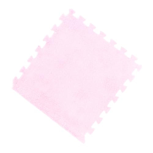 10pcs 30 cm/11.8 in Foam Puzzle Floor Play Mat,Interlocking Carpet Tiles for Home Gym and Fitness Room (Roseate) - color: Roseate