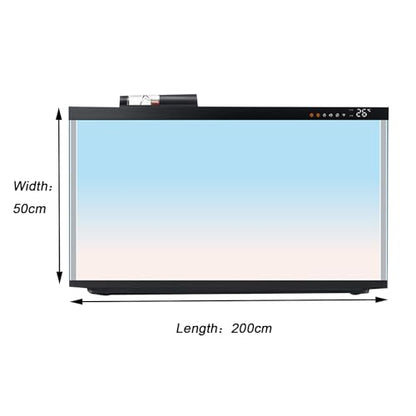 Aquarium Background Sticker for Fish Tank, Scratch Resistant PVC Backdrop for Clear Viewing, Decorative Film for Tank Styling,200x50cm - size: 200x50cm