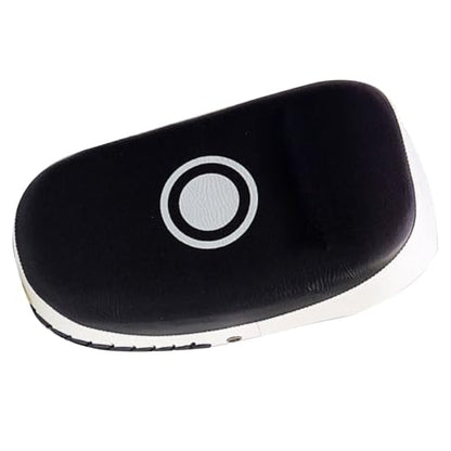 GLOGLOW Boxing Strike Pad for Training, High Density Sponge and PVC Leather, Multifunction Protective Strike Pad for Kickboxing Users - color: White Stripe