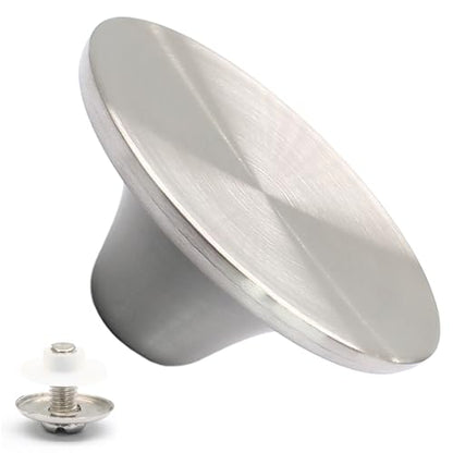 Dutch Oven Knob, Silver Lid Knob Replacement, 1pc | for Enameled Ceramic Cast Iron Dutch Oven Pot Lid, Pan Lid Handle - color: Chrome-1pc