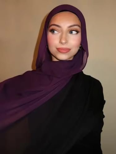 Fashion Gradient Color Hijab Scarf for Women Soft Modal Instant Jersey Hijab Head Wraps Long Shawls - color: Color 3