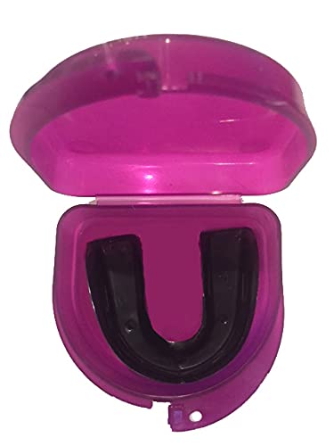 Purple Lacrosse Mouthguard Case Mouth Guard Retainer Case - Lacrosse Chick - color: Purple