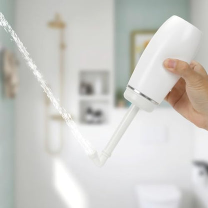 Portable Bidet for Travel, 400ml Peri Bottle, Handheld Personal Hygiene Cleaner, Leakproof & Reusable Wash Bottle for Women & Men (White) - color: White