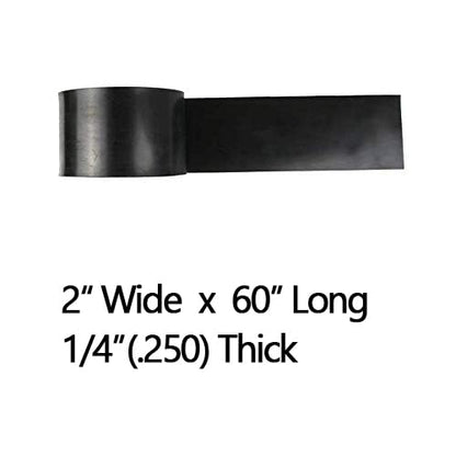 NABOWAN Solid Rubber Strip,Sheets,Rolls 1/4" (.250") Thick x 2" Wide x 60" Long, Thick Neoprene Rubber, Perfect for DIY Rubber Gasket, Weather Stripping, Sealing, Padding - size: 2" Wide X 60" Long, style: 1/4" (.250") Thick