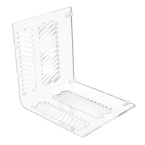 Aquarium Divider Acrylic Pump Isolation Plate for Clean Water Easy Install Fish to Prevent Sand Clogging and Manage Pump Wires Fits Various