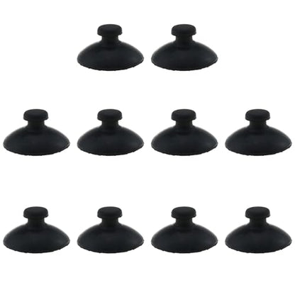 10PCS Black Plastic Aquarium Suction Cup Clips 20mm Fish Tank Water Light Suction Cup Holder for Aquarium Aerated Filtration and Aeration of Air Fish Tank