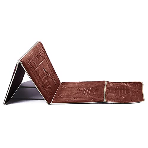 Luxury Back Rest Prayer Mat Rug Carpet Recline Chair Muslim Travel Reclining New Medical Islam (Maroon) - color: Maroon