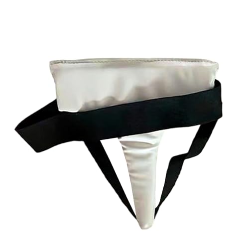 Various Sport Groin Guard Protective Cup Suitable for Combat Training Hockey Football Breathable Design Universally Fit Youth Soldierly Creativity Guard - color: White womens large