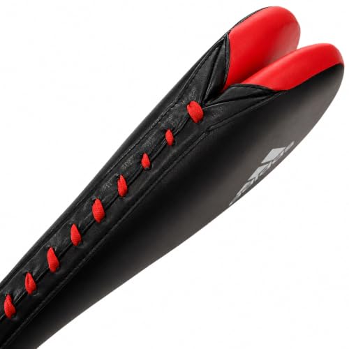 adidas Double Kicking Target, Taekwondo Kicking Target,Martial Arts Equipment (Black with Red)